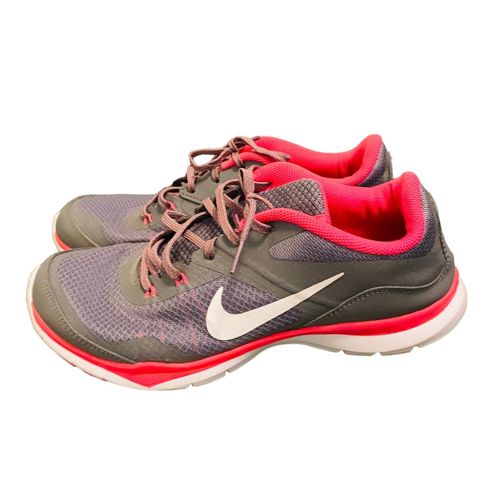 Nike Training Flex Pink & Gray Athletic shoes Ladies Size 10.5